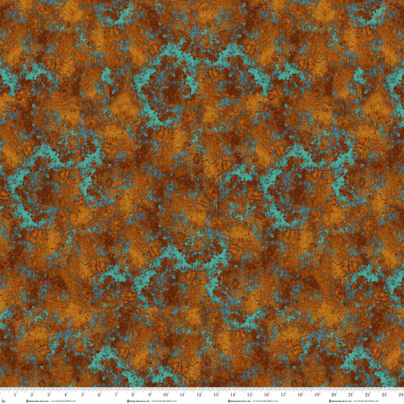 3443-35 - RUST - TEXTURE - CROW-MAZING by Jan Mott for Henry Glass & Co
