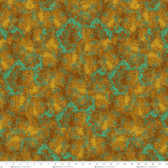 3443-38 - OCHRE - TEXTURE - CROW-MAZING by Jan Mott for Henry Glass & Co