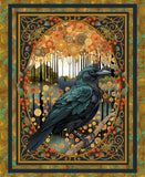 3442-35 - RUST - SCROLLS - CROW-MAZING by Jan Mott for Henry Glass & Co