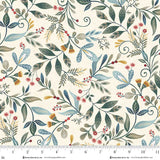 3546-44 CREAM FOREST FOLIAGE || NORWEGIAN FOREST by Mary Jane Carey for Henry Glass &amp; Co Division