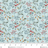 3549-17 PALE BLUE TENDER VINES || NORWEGIAN FOREST by Mary Jane Carey for Henry Glass &amp; Co Division
