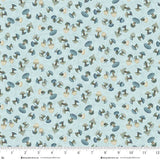 3552-17 PALE BLUE MUSHROOM || NORWEGIAN FOREST by Mary Jane Carey for Henry Glass &amp; Co Division