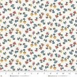 3552-44 CREAM MUSHROOM || NORWEGIAN FOREST by Mary Jane Carey for Henry Glass &amp; Co Division