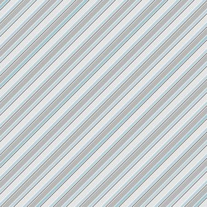 36260 494 BLUE/GRAY STRIPES - WINSOME CRITTERS by Deane Beesley for Wilmington Prints {THE PANEL FOR THIS COLLECTION IS ON OUR PANEL PAGE}