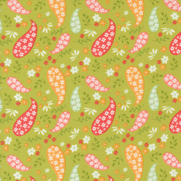 37691 17 - LIME - RASPBERRY SUMMER by Sherri and Chelsi for Moda Fabrics