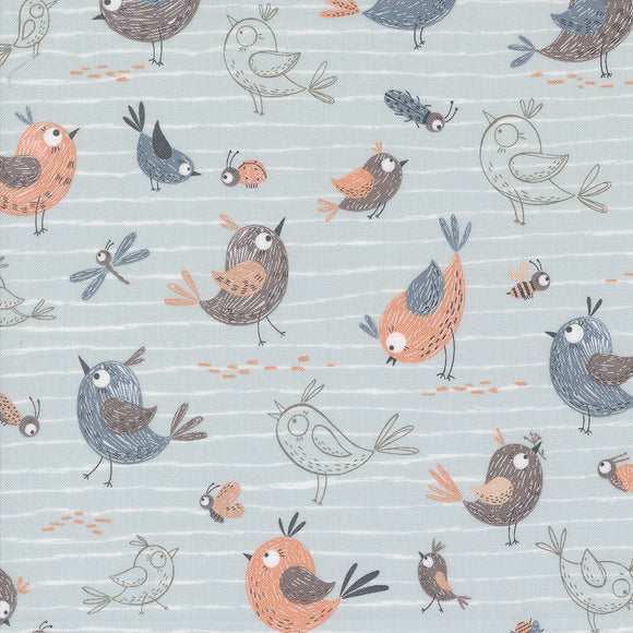 39030 19 SKY - FRIENDS - CHIRP by Elena Amo for Moda Fabrics