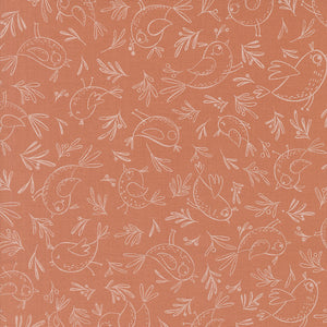 39034 14 CLAY - TRACE A BIRD - CHIRP by Elena Amo for Moda Fabrics