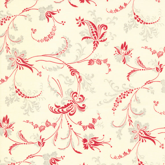 44333 22 PARCH RED - COLLECTION FOR A CAUSE ETCHINGS by Howard Marcus & 3 Sisters for Moda Fabrics