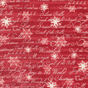 44354 13 CRIMSON - A CHRISTMAS CAROL by 3 Sisters for Moda Fabrics