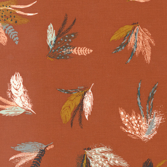 45581 24 RUST - WOODLAND AND WILDFLOWERS by Fancy That Design House & Company for Moda Fabrics {THE PANELS FOR THIS COLLECTION ARE ON OUR PANELS PAGE}