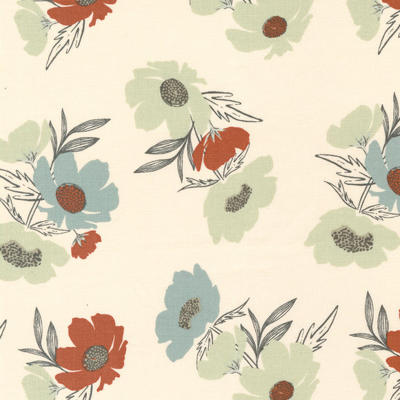 45582 11 CREAM - WOODLAND AND WILDFLOWERS by Fancy That Design House & Company for Moda Fabrics {THE PANELS FOR THIS COLLECTION ARE ON OUR PANELS PAGE}