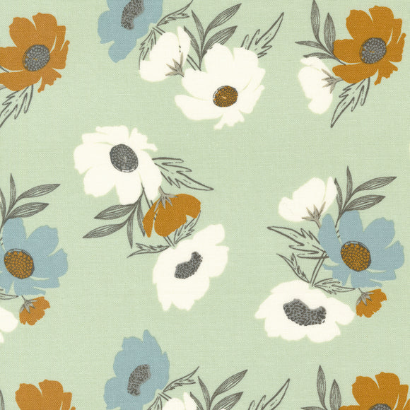 45582 20 PALE MINT - WOODLAND AND WILDFLOWERS by Fancy That Design House & Company for Moda Fabrics {THE PANELS FOR THIS COLLECTION ARE ON OUR PANELS PAGE}