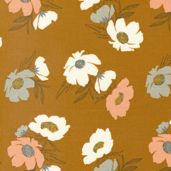 45582 22 CARAMEL - WOODLAND AND WILDFLOWERS by Fancy That Design House & Company for Moda Fabrics {THE PANELS FOR THIS COLLECTION ARE ON OUR PANELS PAGE}