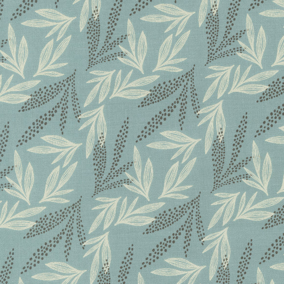 45584 17 BLUESTONE - WOODLAND AND WILDFLOWERS by Fancy That Design House & Company for Moda Fabrics {THE PANELS FOR THIS COLLECTION ARE ON OUR PANELS PAGE}