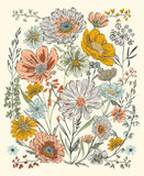45586 11 CREAM - WOODLAND AND WILDFLOWERS by Fancy That Design House & Company for Moda Fabrics {THE PANELS FOR THIS COLLECTION ARE ON OUR PANELS PAGE}