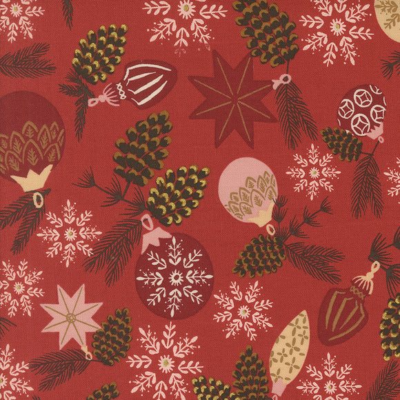 45621 18M POINSETTIA - OLD WORLD YULETIDE by Fancy That Design House & Co. for Moda Fabrics