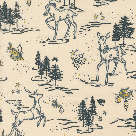45622 11M EGGSHELL - OLD WORLD YULETIDE by Fancy That Design House & Co. for Moda Fabrics