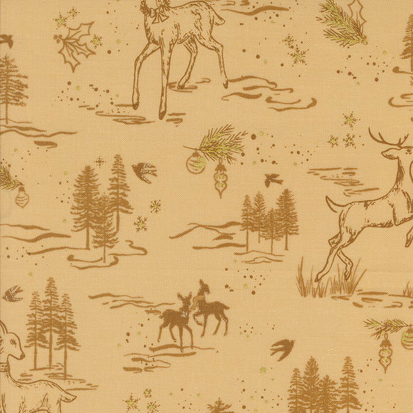 45622 12M ALMOND - OLD WORLD YULETIDE by Fancy That Design House & Co. for Moda Fabrics