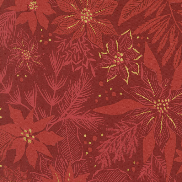 45623 17M CRIMSON - OLD WORLD YULETIDE by Fancy That Design House & Co. for Moda Fabrics