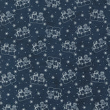 49250 14 NIGHT SKY - DARK BLUE - SNOWMAN GATHER IV by Primitive Gatherings for Moda Fabrics