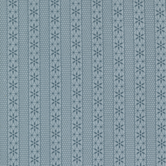 49252 12 FROZEN - DARK BLUE - SNOWMAN GATHER IV by Primitive Gatherings for Moda Fabrics