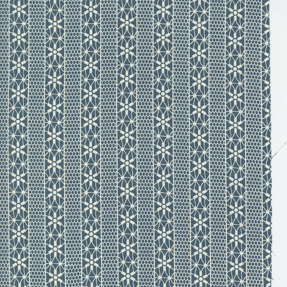 49252 13 LAKE - DARK BLUE - SNOWMAN GATHER IV by Primitive Gatherings for Moda Fabrics