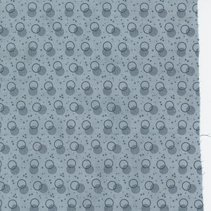 49253 12 FROZEN - DARK BLUE - SNOWMAN GATHER IV by Primitive Gatherings for Moda Fabrics