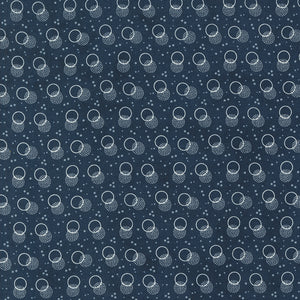 49253 14 NIGHT SKY - DARK BLUE - SNOWMAN GATHER IV by Primitive Gatherings for Moda Fabrics