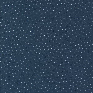 49257 14 NIGHT SKY - DARK BLUE - SNOWMAN GATHER IV by Primitive Gatherings for Moda Fabrics