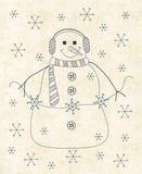 49255 18 SNOW TAUPE- NATURAL - SNOWMAN GATHER IV by Primitive Gatherings for Moda Fabrics