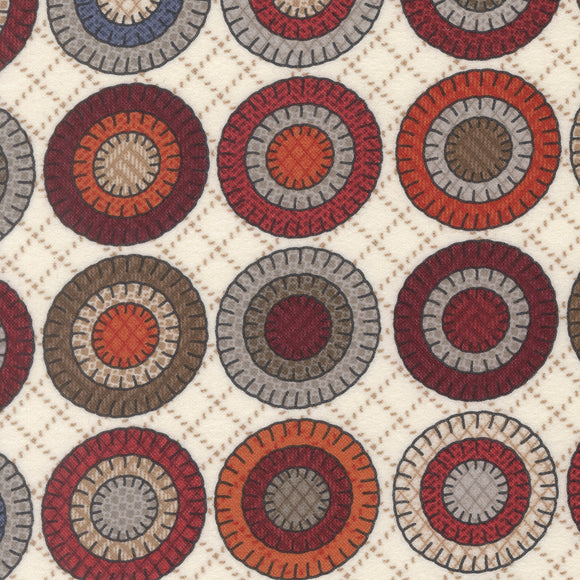 49301 11F PORCELAIN  - PRAIRIE GATHERINGS FLANNELS by Primitive Gatherings for Moda Fabrics