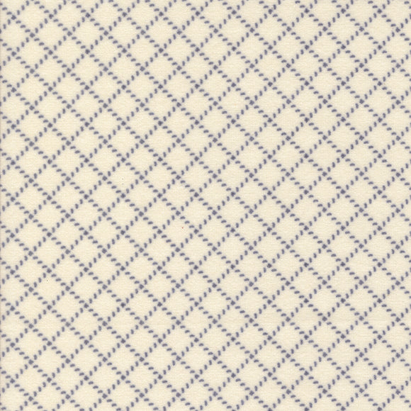 49315 27F PORCELAIN INDIGO- PRAIRIE GATHERINGS FLANNELS by Primitive Gatherings for Moda Fabrics