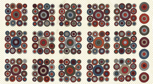 49319 11F PORCELAIN - PANEL {24"X42"} PRAIRIE GATHERINGS FLANNELS by Primitive Gatherings for Moda Fabrics