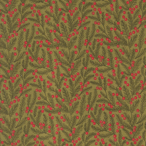 5243 12 SAGE - BERRY AND PINE by Lella Boutique for Moda Fabrics