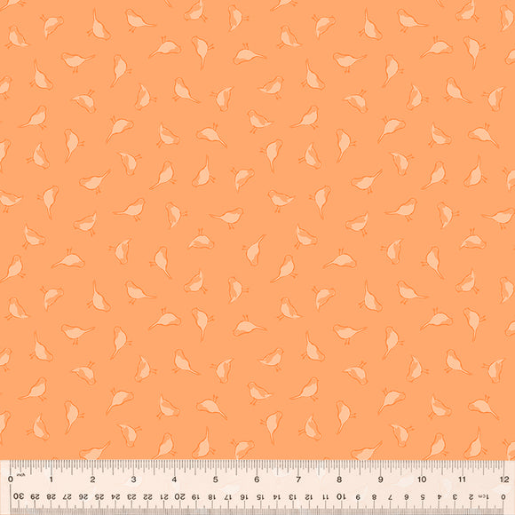 53304-21 BIRDIES PEACH - 100% COTTON - COLOR CLUB by Heather Valentine/The Sewing Loft for Windham Fabrics