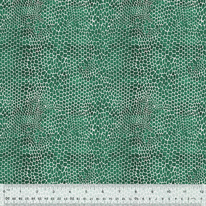53558D-3 TEAL - SCALES - AGE OF THE DINOSAURS by Katherine Quinn for Windham Fabrics