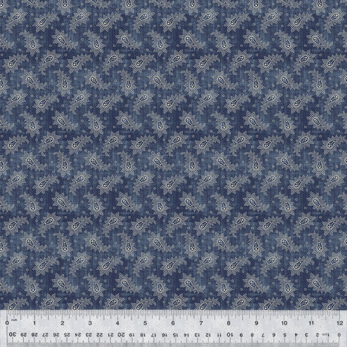 53634-1 BLUE - MEANDERING - COTTON - BEACON by Whistler Studios for Windham Fabrics