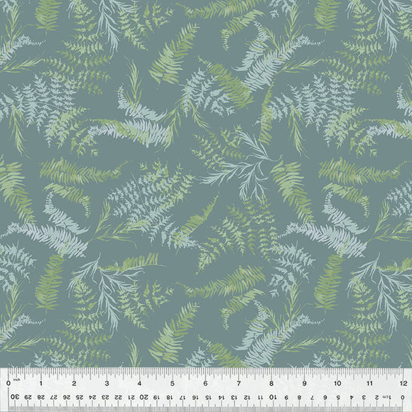 53786D-9 FERN-TEAL- PERENNIAL by Kelly Ventura for Windham Fabrics