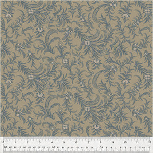 53891-2 DELICATE PAISLEY - TAUPE - OXFORD by Mary Koval for Windham Fabrics