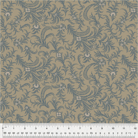 53891-2 DELICATE PAISLEY - TAUPE - OXFORD by Mary Koval for Windham Fabrics