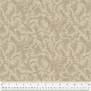 53891-4 DELICATE PAISLEY - ALMOND - OXFORD by Mary Koval for Windham Fabrics