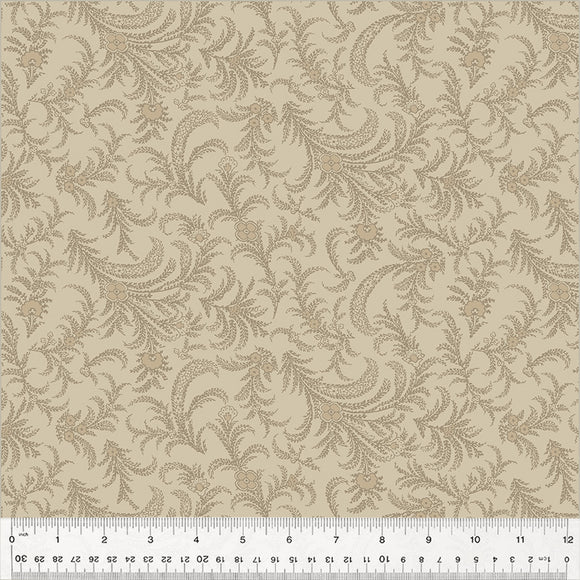53891-4 DELICATE PAISLEY - ALMOND - OXFORD by Mary Koval for Windham Fabrics