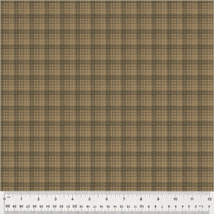 53894-7 PLAID - COCOA - OXFORD by Mary Koval for Windham Fabrics