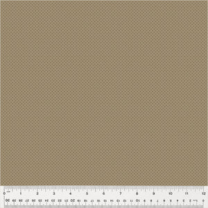 53895-2 MICRO QUATREFOIL - TAUPE - OXFORD by Mary Koval for Windham Fabrics