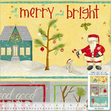 54109-7 RED - CHEVORN STRIPE - A VERY TERRI CHRISTMAS by Terri Degenkolb for Windham Fabrics [Panel is on our panel page]