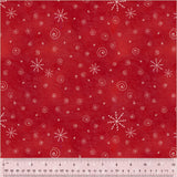 54104-7 RED - SNOW FLURRIES - A VERY TERRI CHRISTMAS by Terri Degenkolb for Windham Fabrics [Panel is on our panel page]