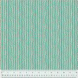 54109-10 TURQUOISE - CHEVORN STRIPE - A VERY TERRI CHRISTMAS by Terri Degenkolb for Windham Fabrics [Panel is on our panel page]