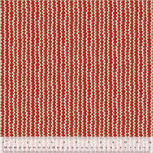 54109-7 RED - CHEVORN STRIPE - A VERY TERRI CHRISTMAS by Terri Degenkolb for Windham Fabrics [Panel is on our panel page]