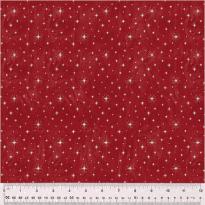 54494-5 RED - TWINKLE STARS - JOLLY CHRISTMAS by Whistler Studios for Windham Fabrics