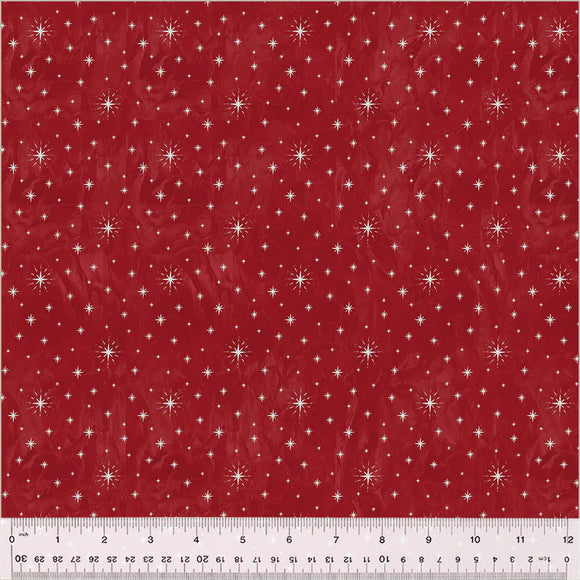 54494-5 RED - TWINKLE STARS - JOLLY CHRISTMAS by Whistler Studios for Windham Fabrics